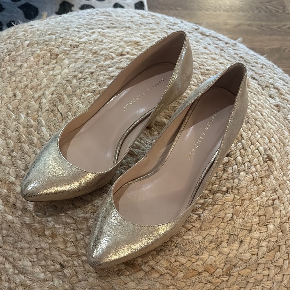 Loeffler Randall Gold Tamsin Pumps 8.5